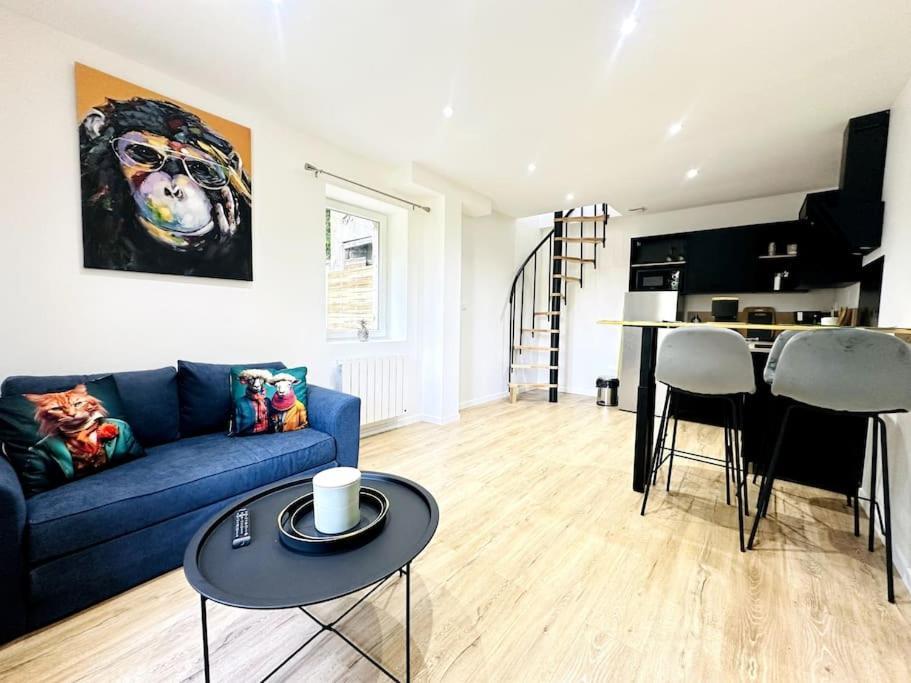 Jungle Appartement Avec Terrasse Laon Bagian luar foto
